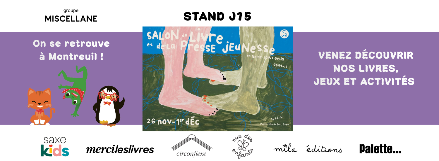 Retrouvez les Éditions rue des enfants au salon du livre jeunesse de Montreuil !